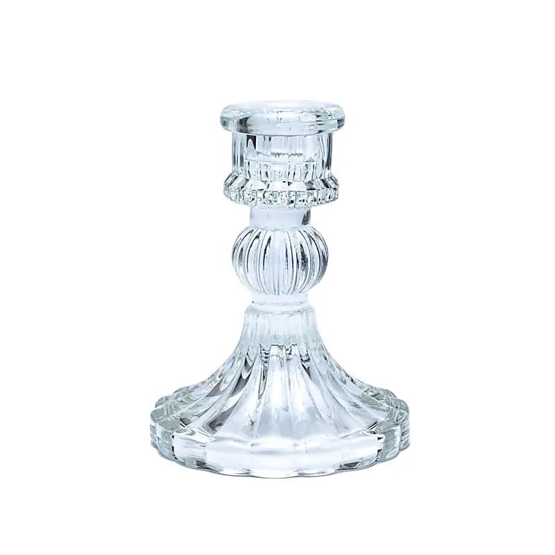 Glas Kerzenhalter für Tischkerzen klein – Klura