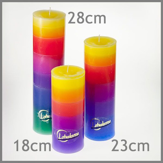 Lotuskerze Rainbow 28cm - Die Kerze mit dem Blüteneffekt