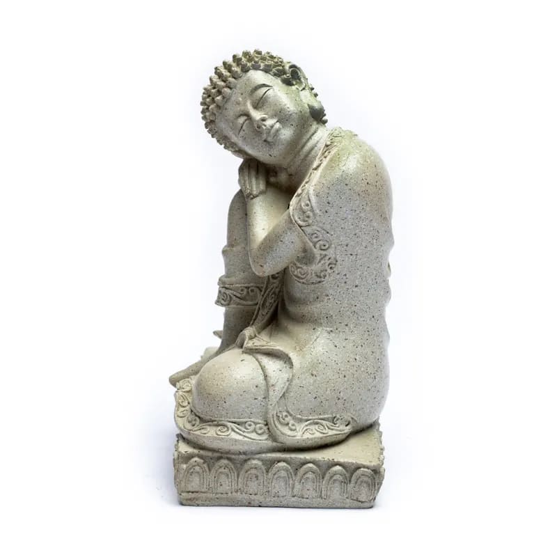 Buddha Teelichthalter – Ruhende Haltung – Lotusform – Polyresin