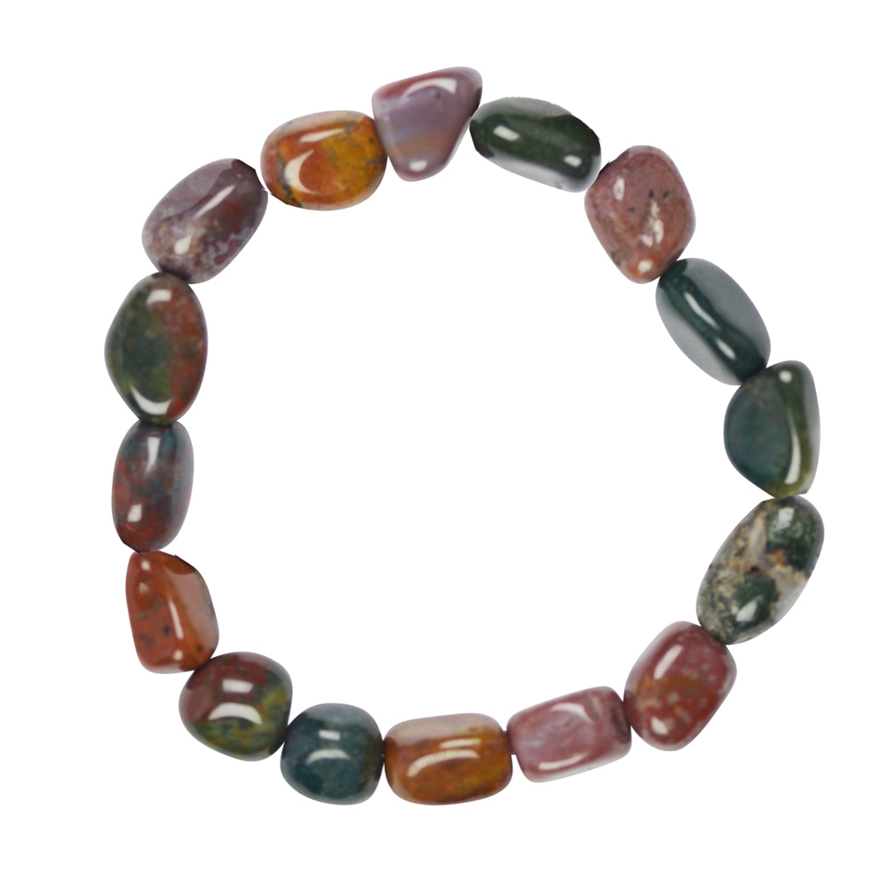 Vielfältige Energie - Buntjaspis Armband mit 10-12mm Nuggets