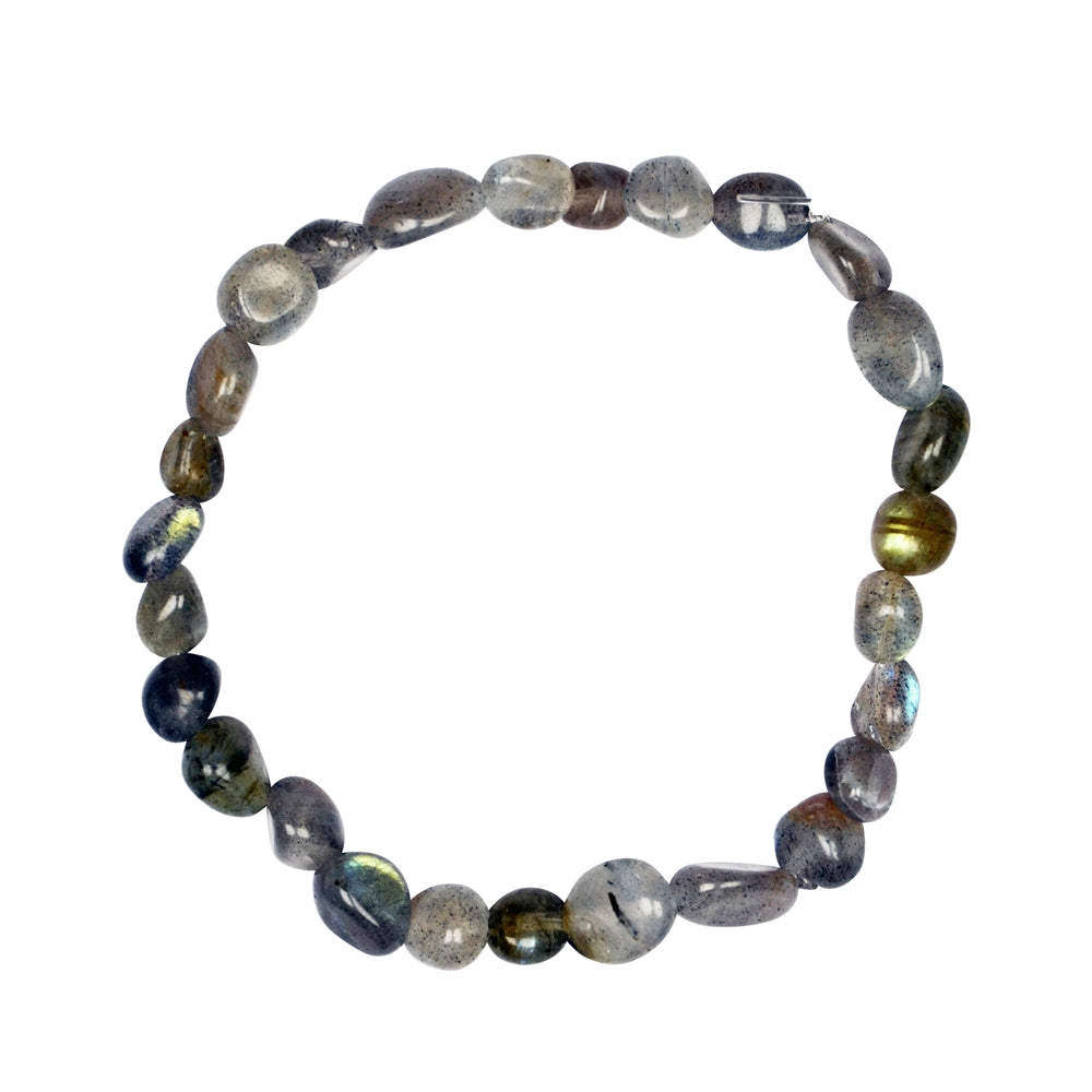 Mystischer Glanz - Labradorit Armband mit 6-8mm Nuggets