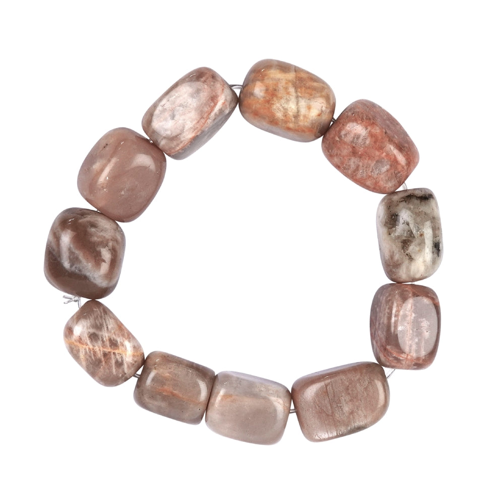 Moonstone bracelet (colorful) 18 - 22 mm nuggets