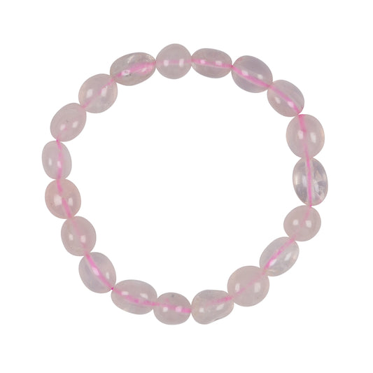 Bracelet rose quartz 10-12mm nuggets