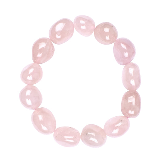 Bracelet rose quartz 10 - 15mm nuggets