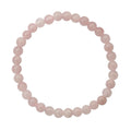 Zarte Eleganz - Rosenquarz Armband mit 6mm Kugeln