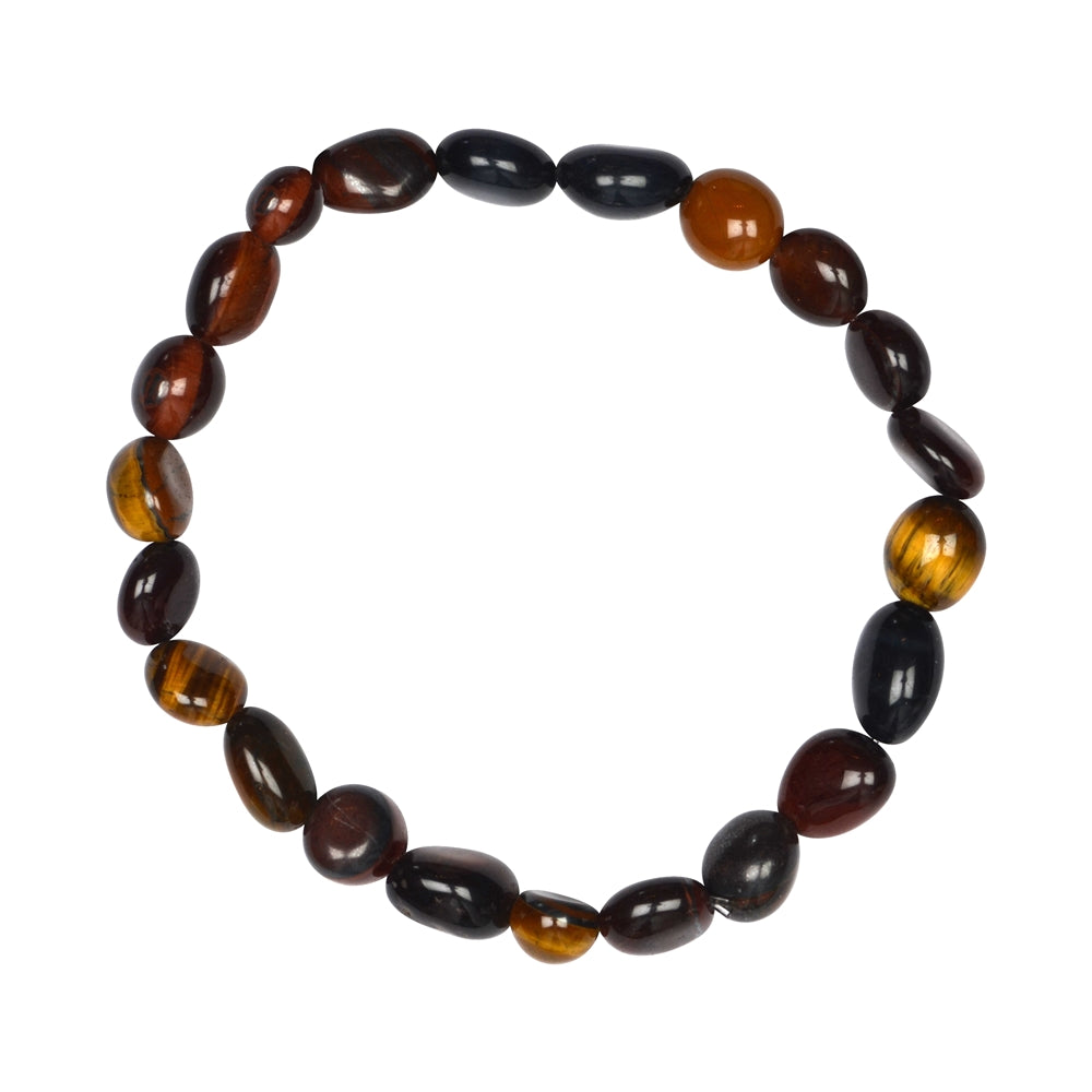 Farbenfrohes Tigerauge Armband (8mm Nuggets)
