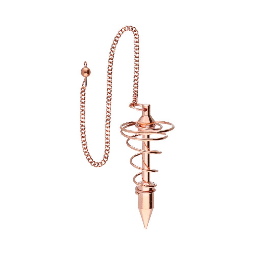 Großes spiralförmiges Kupferpendel
