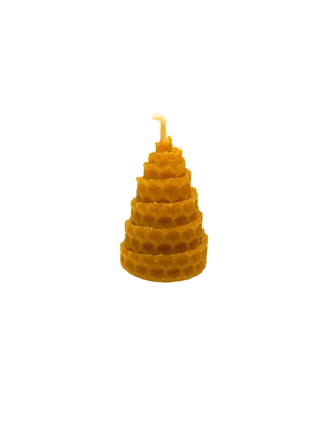 Honigkerze aus Bienenwachs – Spiralförmig 5 x 3 cm