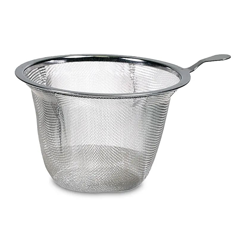 Teetasse mit Sieb – Buddha Blau – Bone China Porzellan – 400 ml