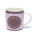 Set of teacup mandala purple