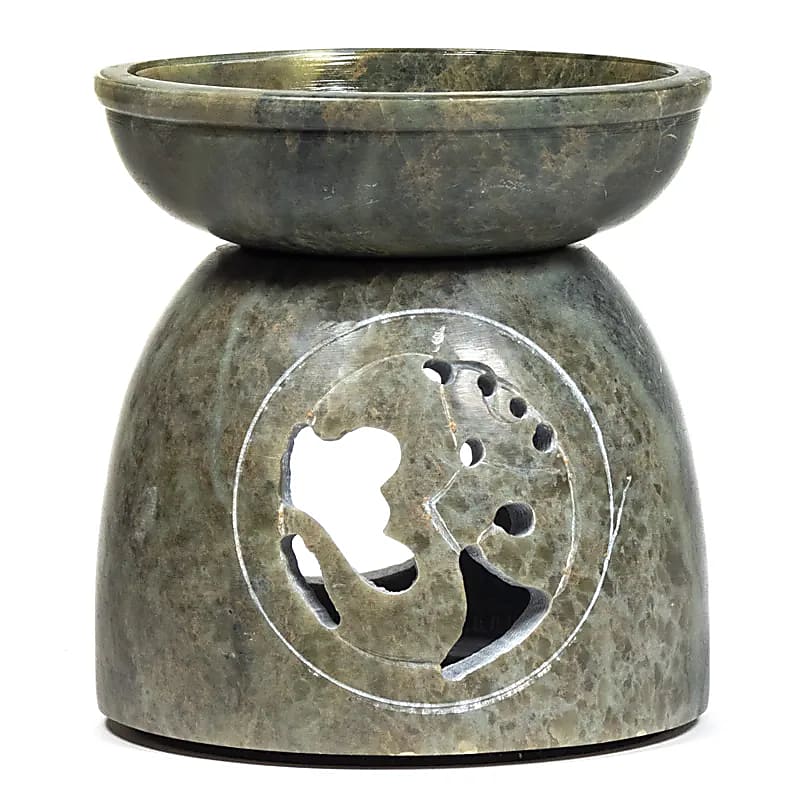 Fragrance lamp Ohm soapstone polished