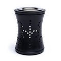 Phoenix schwarzes Räuchergefäß und Duftlampe aus Speckstein
