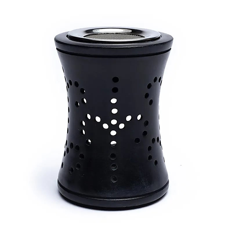 Smoking vessel - fragrance lamp soapstone black