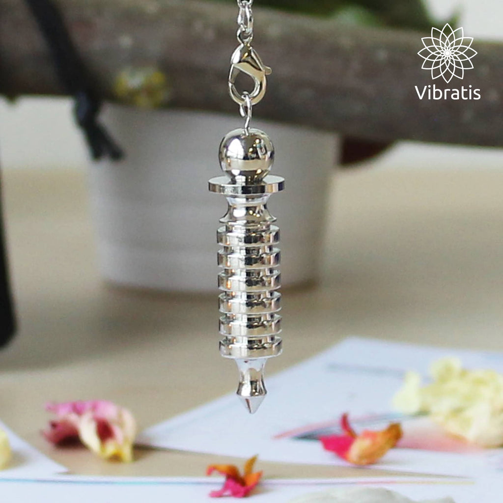 Silbernes Isis-Pendel für Radiästhesie – Präzision in kompakter Form
