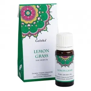 Goloka Pure Aroma Öl - Lemongrass - Belebender Zitrusduft für Frische und Vitalität