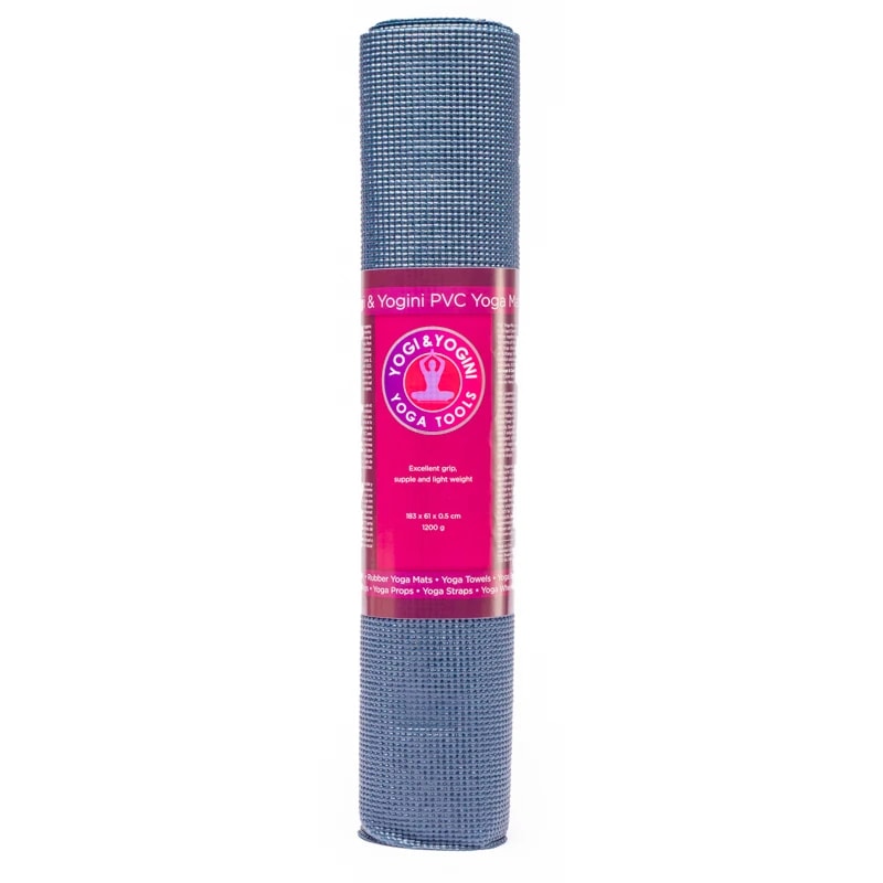 Yogi & Yogini PVC Yogamatte – Indigo – Rutschfest, leicht & komfortabel