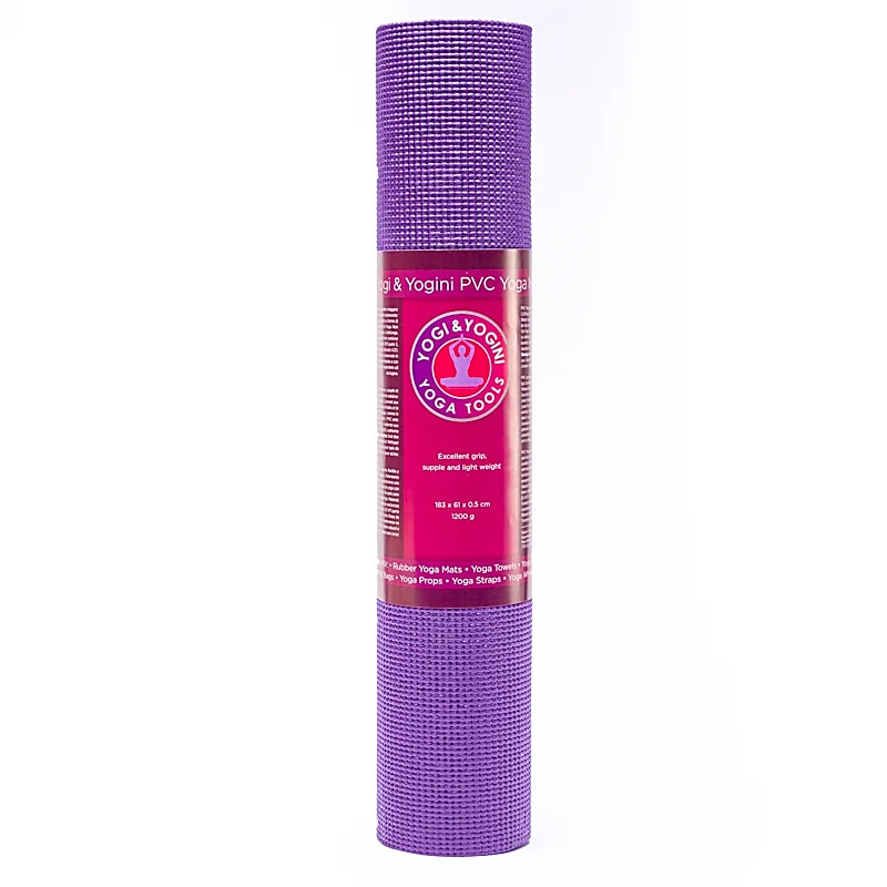 Yogi &amp; Yogini PVC yoga mat purple