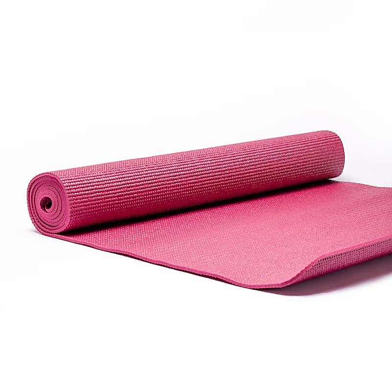 Yogi & Yogini PVC Yogamatte – Tiefrosa – Rutschfest, leicht & komfortabel