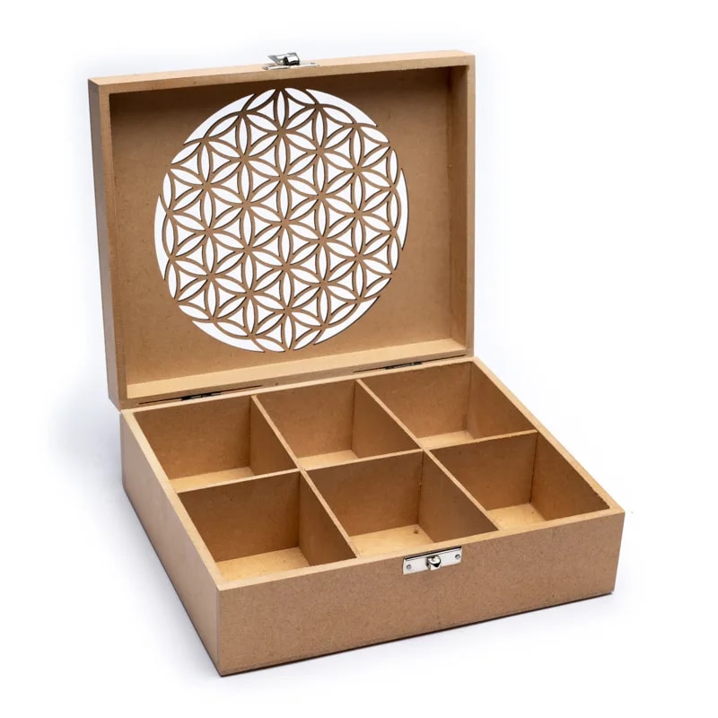 Teedose Blume des Lebens – MDF