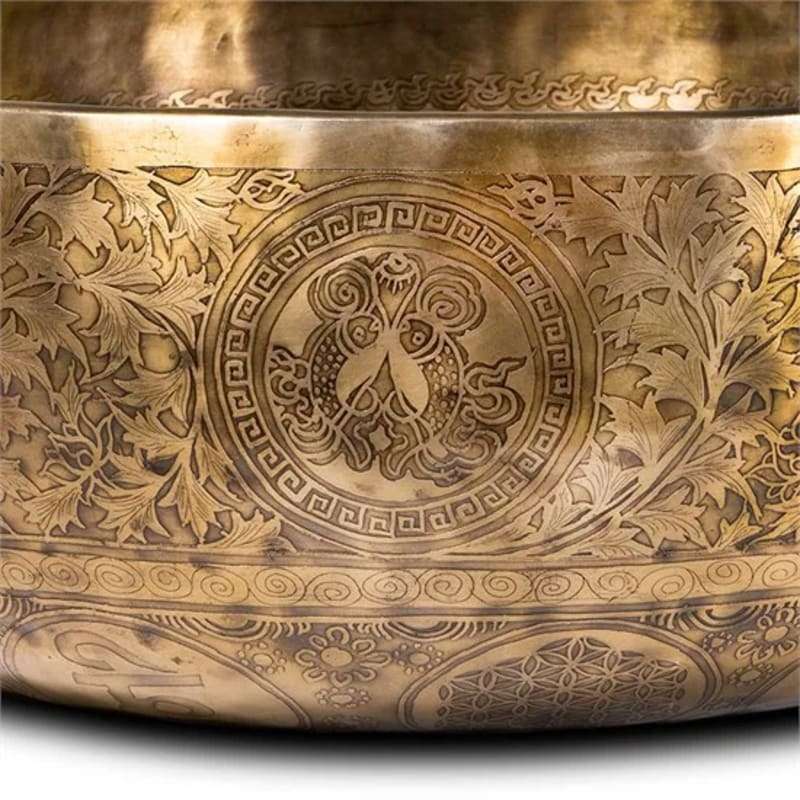 Klangbad Klangschale reich verziert