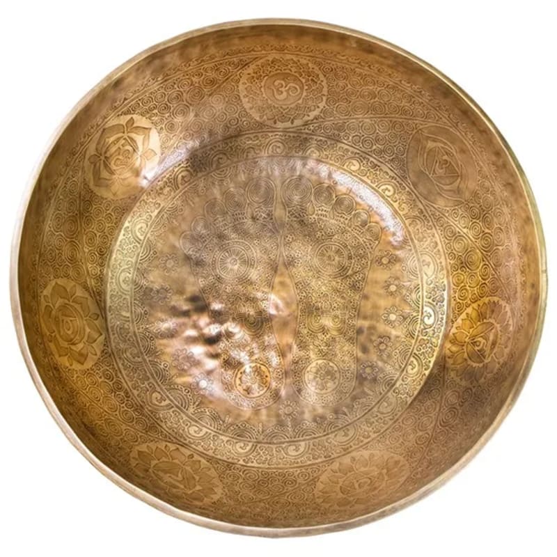 Klangbad Klangschale reich verziert