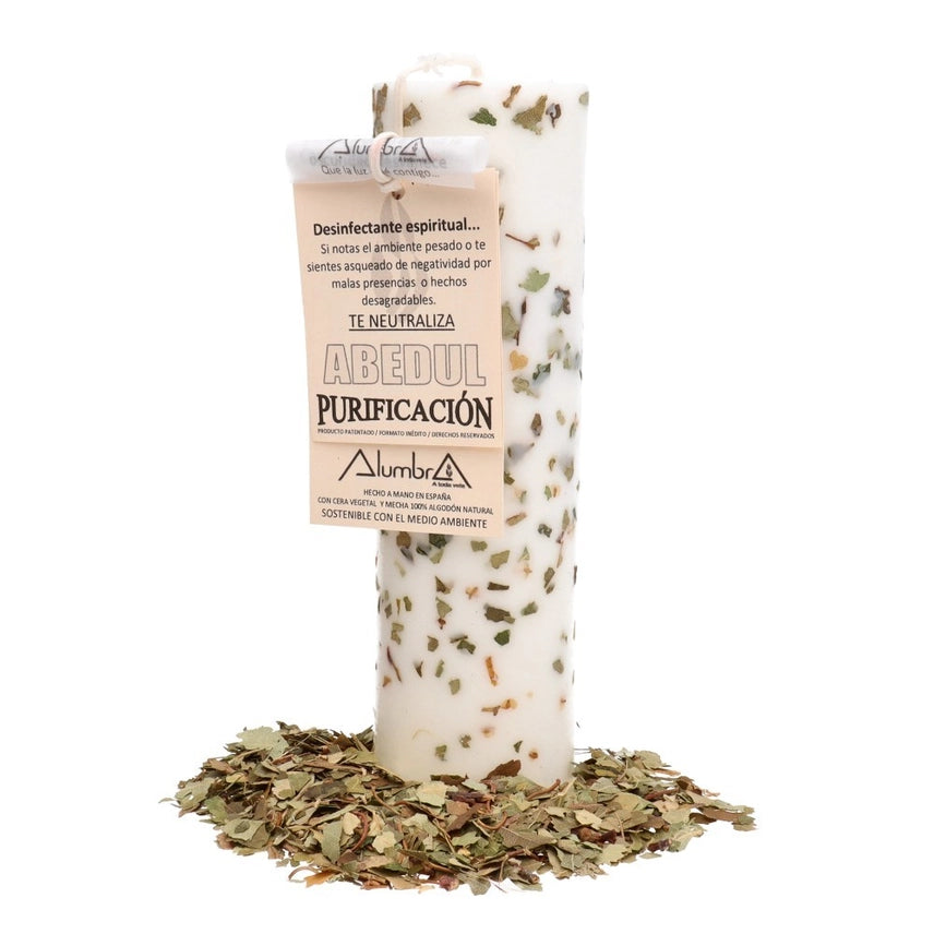 Handgemachte Kerze mit Birke – Reinigung & Neubeginn