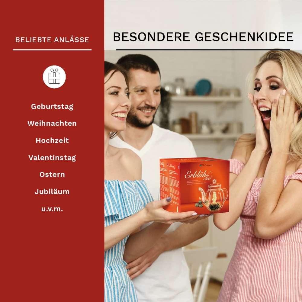 Creano Geschenkset ErblühTee "Weißer Tee"