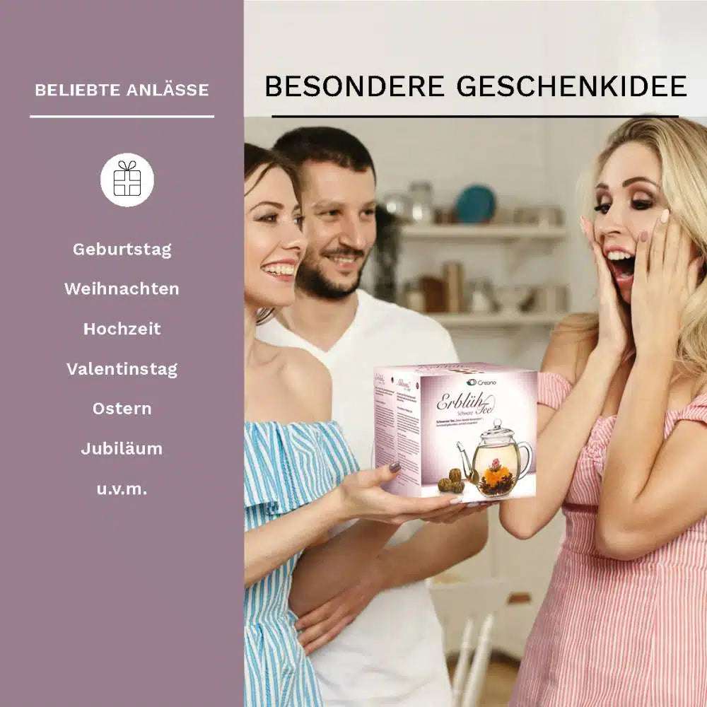 Creano Geschenkset ErblühTee "Schwarzer Tee"