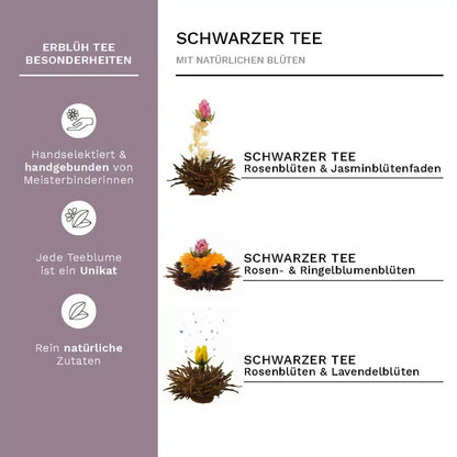 Creano Geschenkset ErblühTee "Schwarzer Tee"