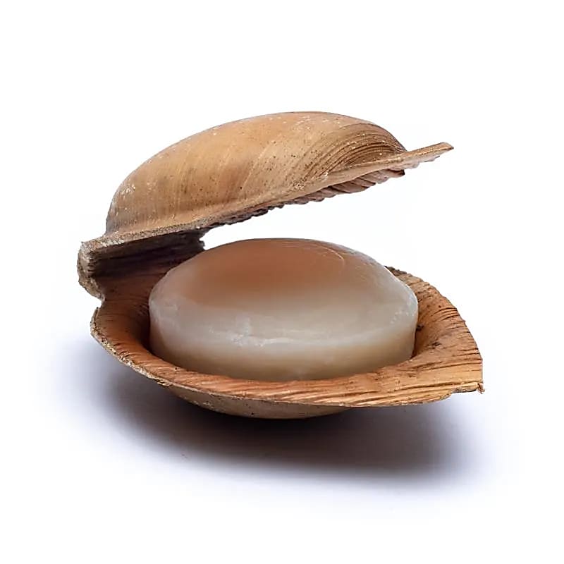 Holy Lama Naturals Lavendel-Seife im Palmblatt – 100 g