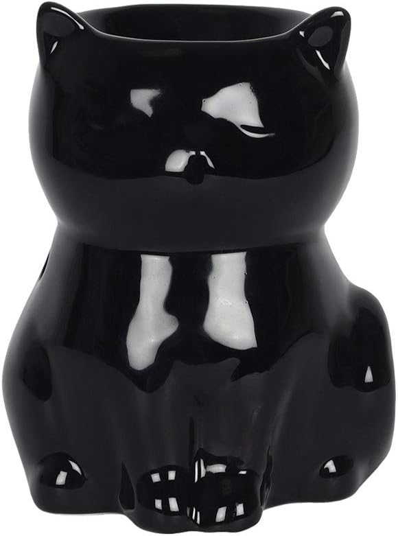 Duftlampe "Black Cat" : Stilvolle Dekoration und praktischer Wachsschmelzbrenner