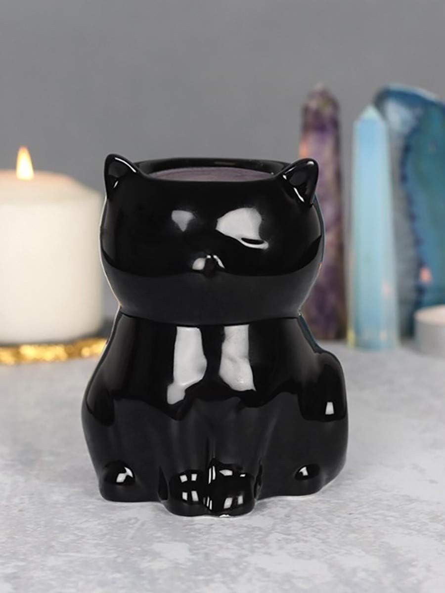 Duftlampe "Black Cat" : Stilvolle Dekoration und praktischer Wachsschmelzbrenner