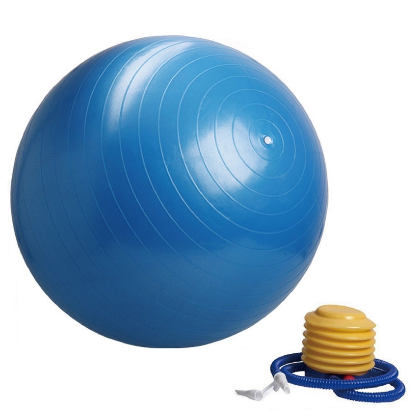 Yoga-/Fitnessball Größe M – 65 cm, Blau