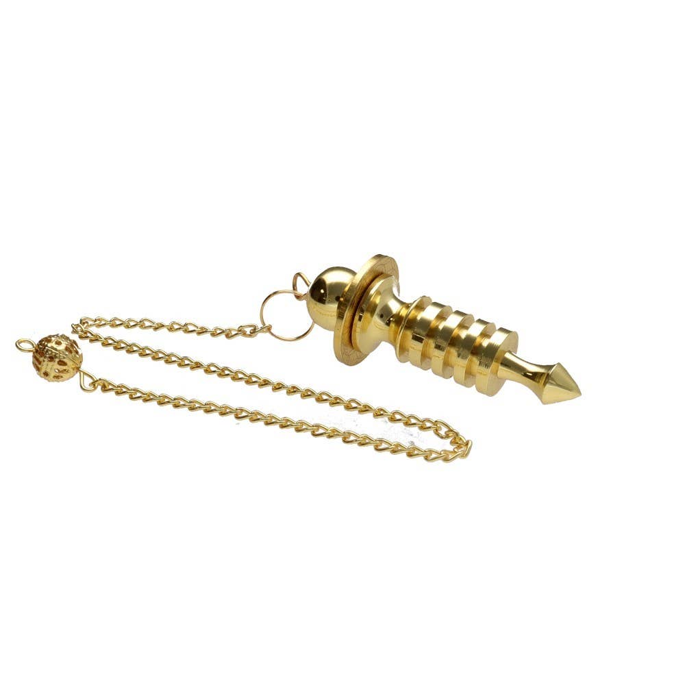 Isis-Pendel mit 4 Batterien & Blume des Lebens – Bronze