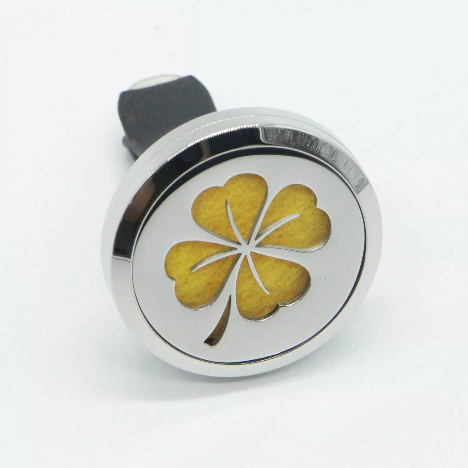 Clip’Arôme Auto-Diffusor – Kleeblatt – Edelstahl mit Löscher