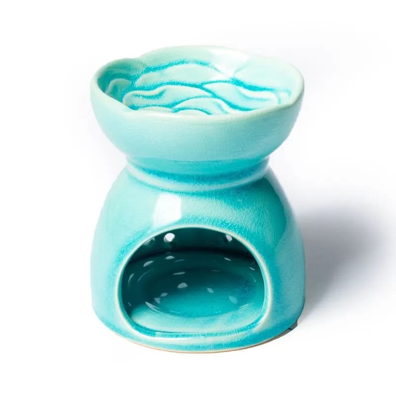 Fragrance lamp tree of life turquoise ceramic