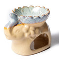 Aroma oil and wax burner elephant turquoise