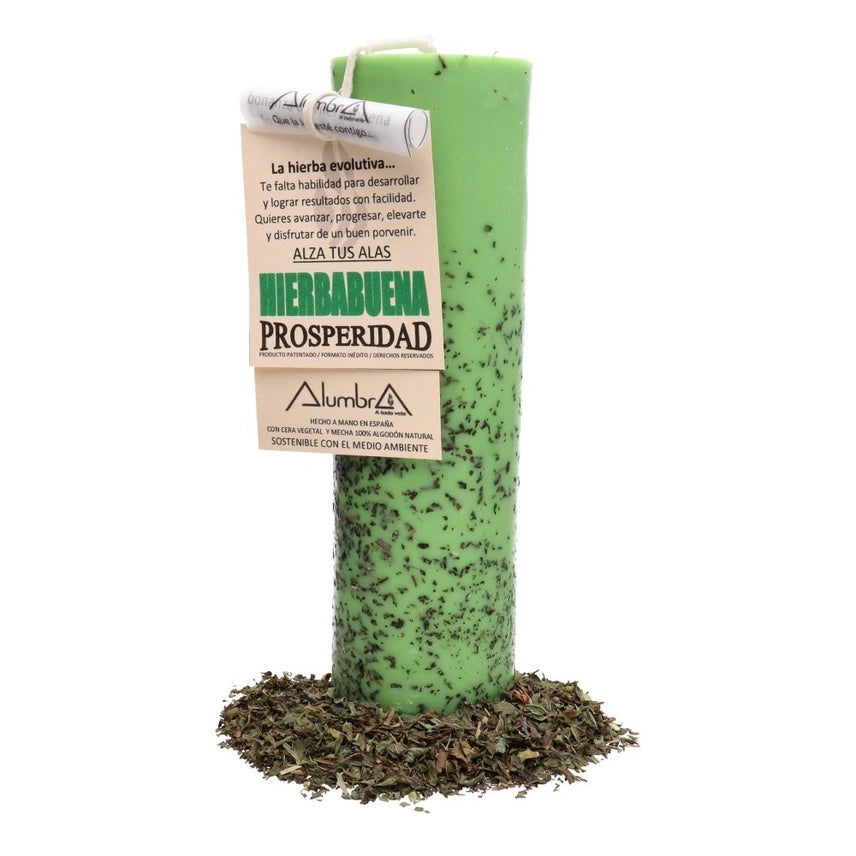 Handgemachte Kerze mit Pfefferminz – Für mehr Wohlstand und Wachstum