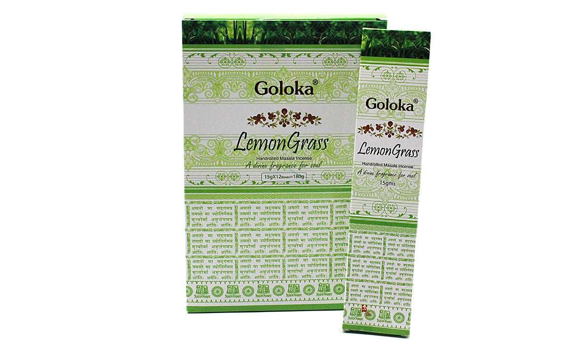 Goloka Lemongrass Räucherstäbchen – Frische und Klarheit für Körper und Geist