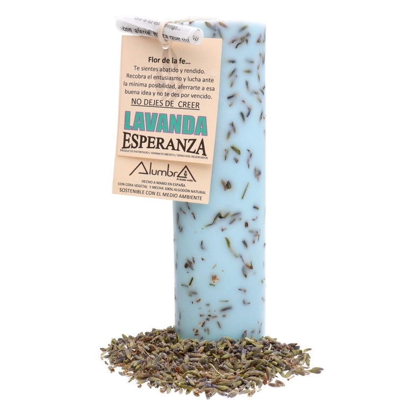 Handgemachte Kerze mit Lavendel – Für neue Hoffnung und Glaubenskraft