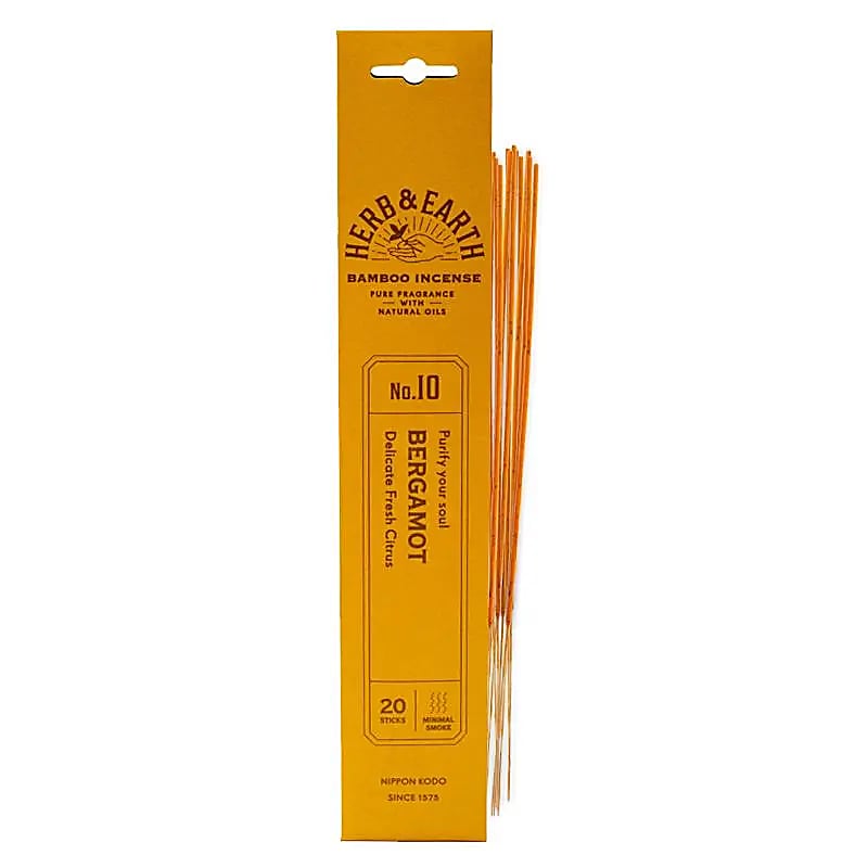 Nippon Kodo Herb and Earth Bergamotte Räucherstäbchen Verpackung