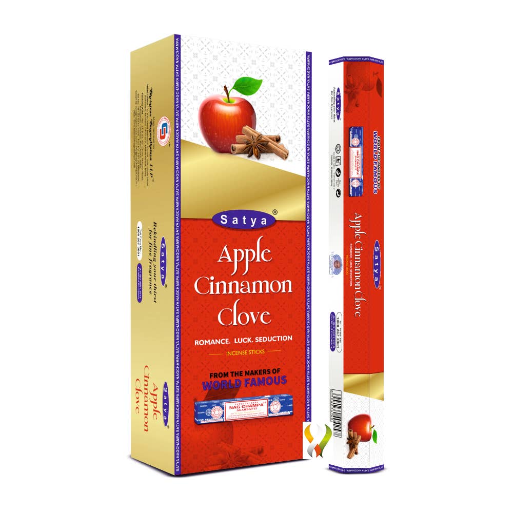 Satya Apfel Zimt Nelke Hexa Räucherstäbchen – Wärmender Wohlfühlduft für jede Jahreszeit