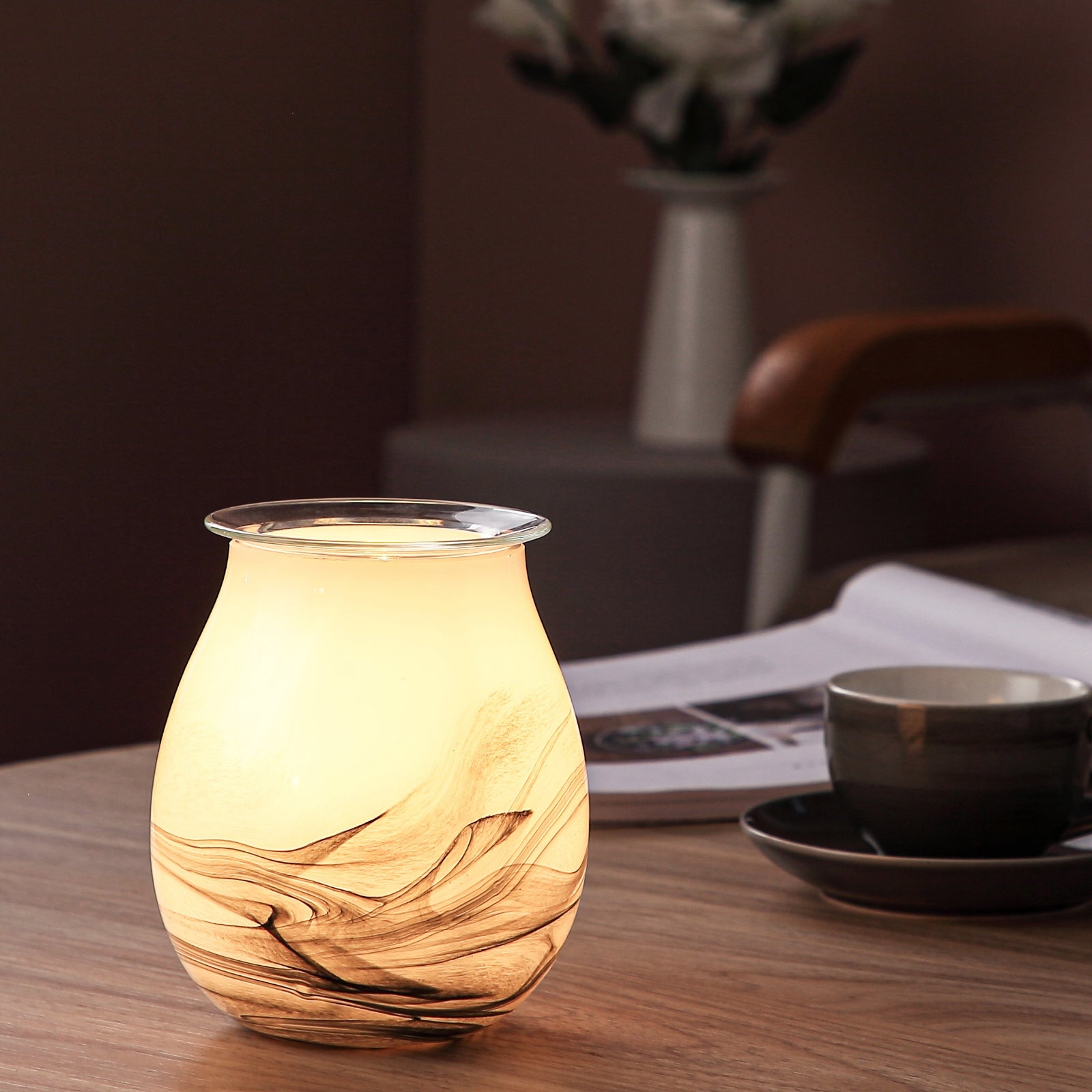 Zen Arome Calorya 11 Glas-Wärmediffusor mit Beleuchtung
