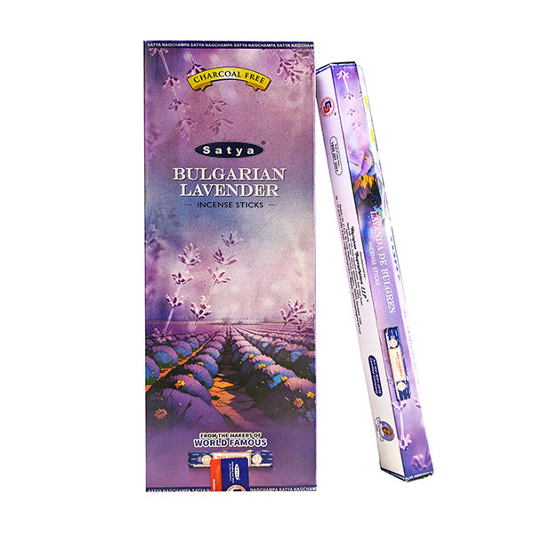 Satya Bulgarischer Lavendel Hexa Räucherstäbchen – Entspannung, Harmonie & Wohlbefinden