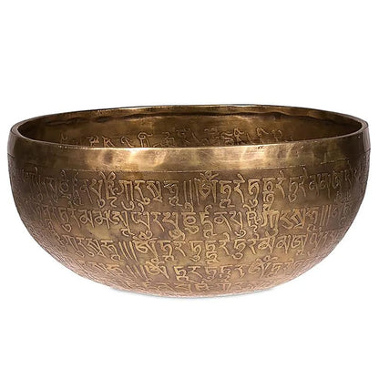 Tara Buddha Healing Singing Bowl engraved