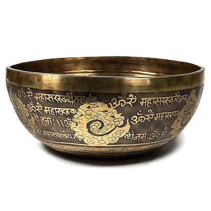 Saraswati Buddha Healing Singing Bowl engraved