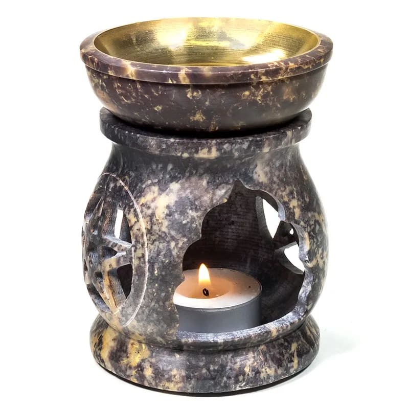 Fragrance lamp pentagram soapstone