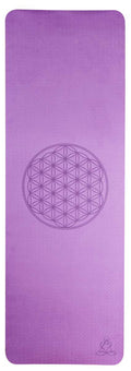 Yoga mat TPE ecofriendly - dark purple/soft purple