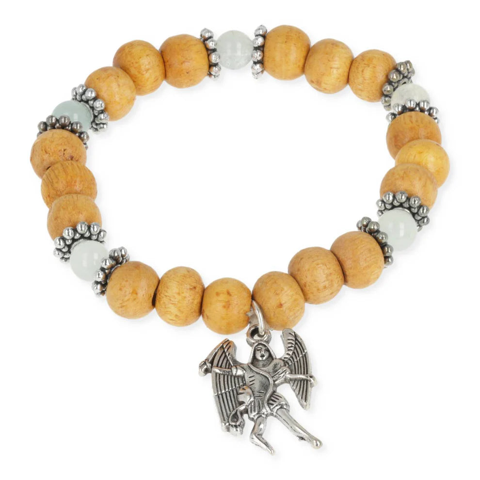 Armband Erzengel Michael mit Aquamarin