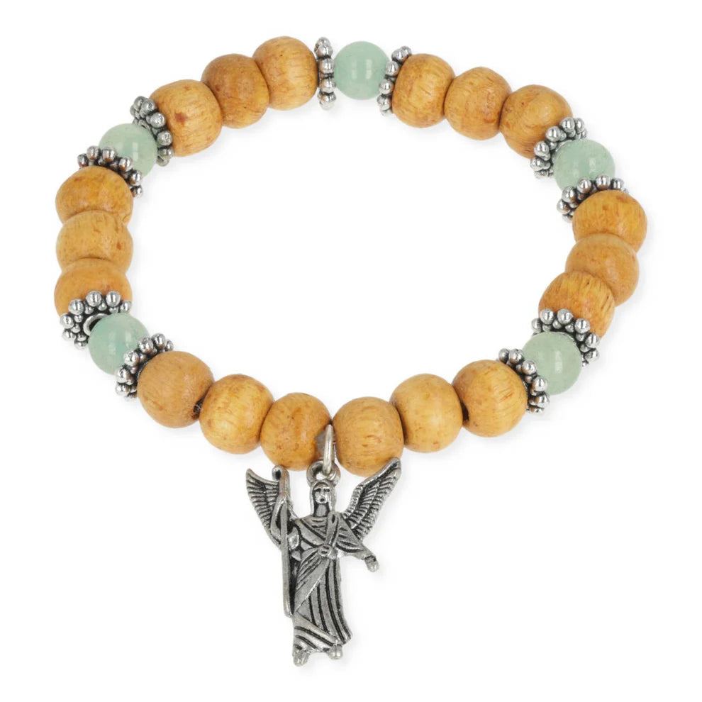Armband Erzengel Raphael mit grünem Aventurin